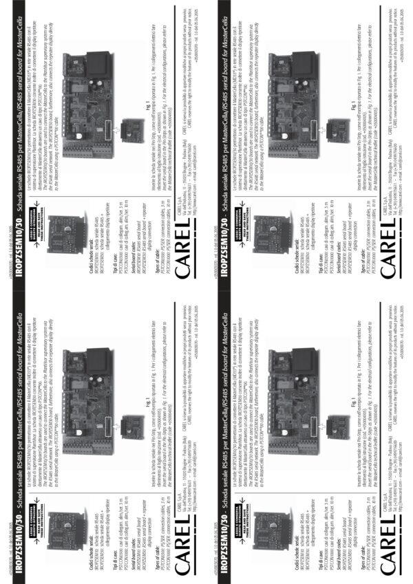 IROPZSER30 Scheda seriale RS485 per ir33, versione per montaggio su guida DIN e opzione interfaccia display - immagine 3