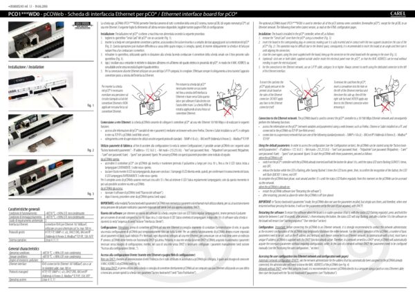 PCO1000WD0 pCOweb SE, ethernet card for ip protocols - immagine 2