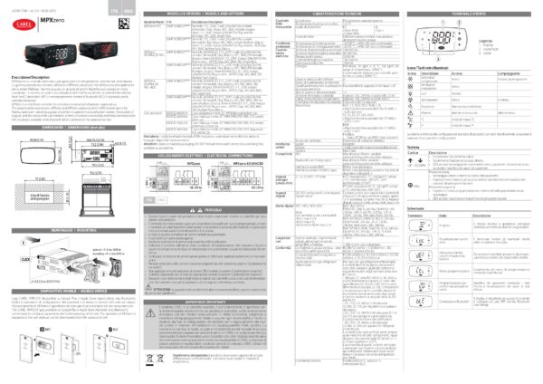 S0MPSA4R03SA000 MPXzero Advanced, 115...230VAC, HLVP ZC, 2HP 8A 5A 5A, NFC, RTC, 3NTC_PT1K, 1MULTI, 1DI,  BMS+FBS, REMOV.TERM., WHITE_DIGITS, 1PC - immagine 2