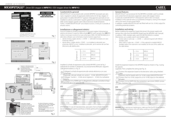 MX3OPSTH03 EXV driver, ultracap, horizontal out, neutral connector - immagine 2