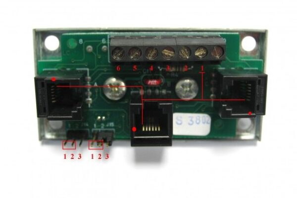 TCONN6J000 “T” CONN.TELEF.T 6VIE+PIN STRIP