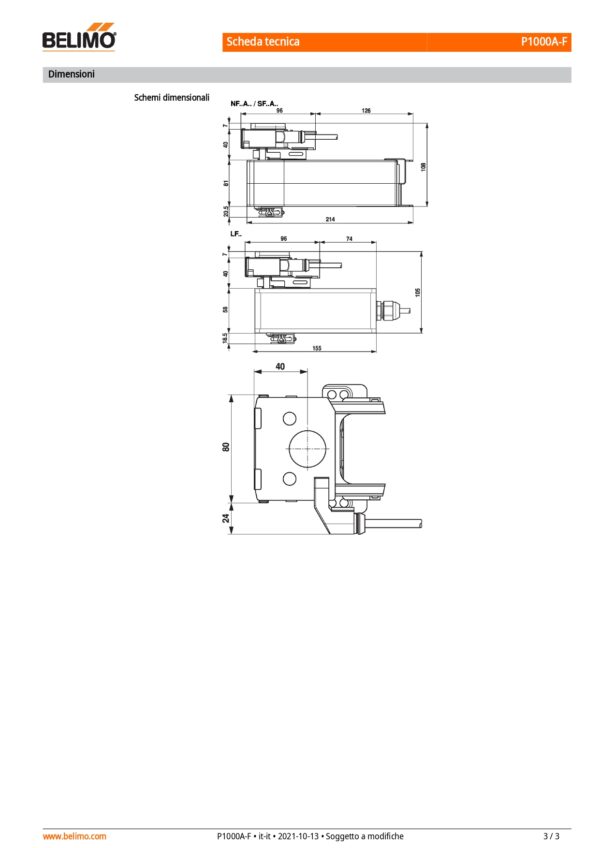 P1000A-F Feedback potenziometrici 1 kΩ - immagine 4