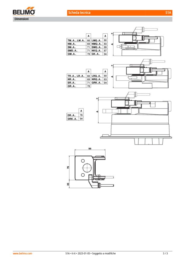 S1A Contatti ausiliari 1 x SPDT aggiuntivo - immagine 4