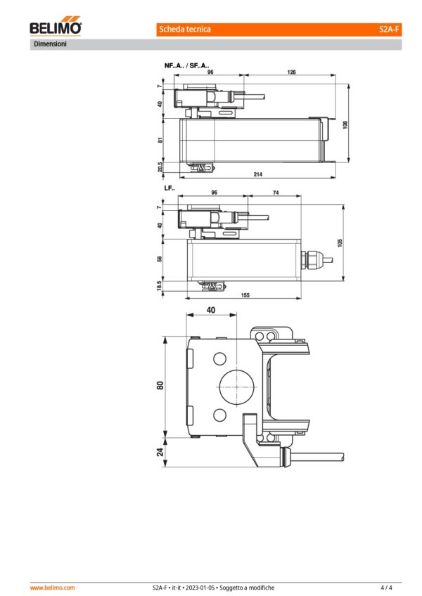 S2A-F Contatti ausiliari 2 x SPDT - immagine 5