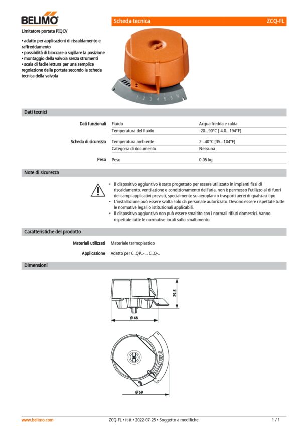 ZCQ-FL Limitatore portata PIQCV - immagine 2
