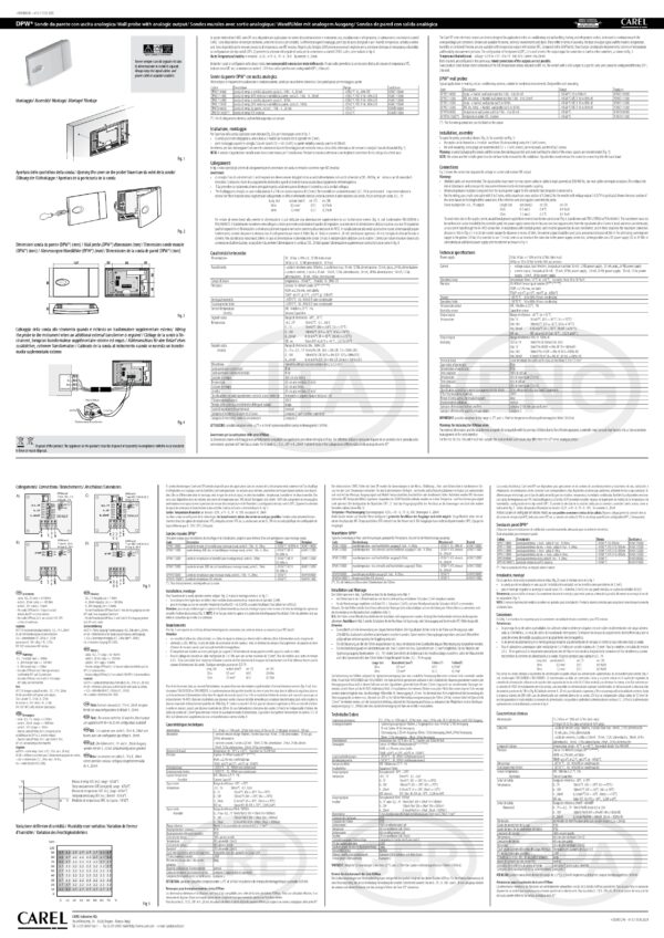 DPWT011000 Temperature (-10T60 °C) (output CAREL NTC sensor only) - immagine 2