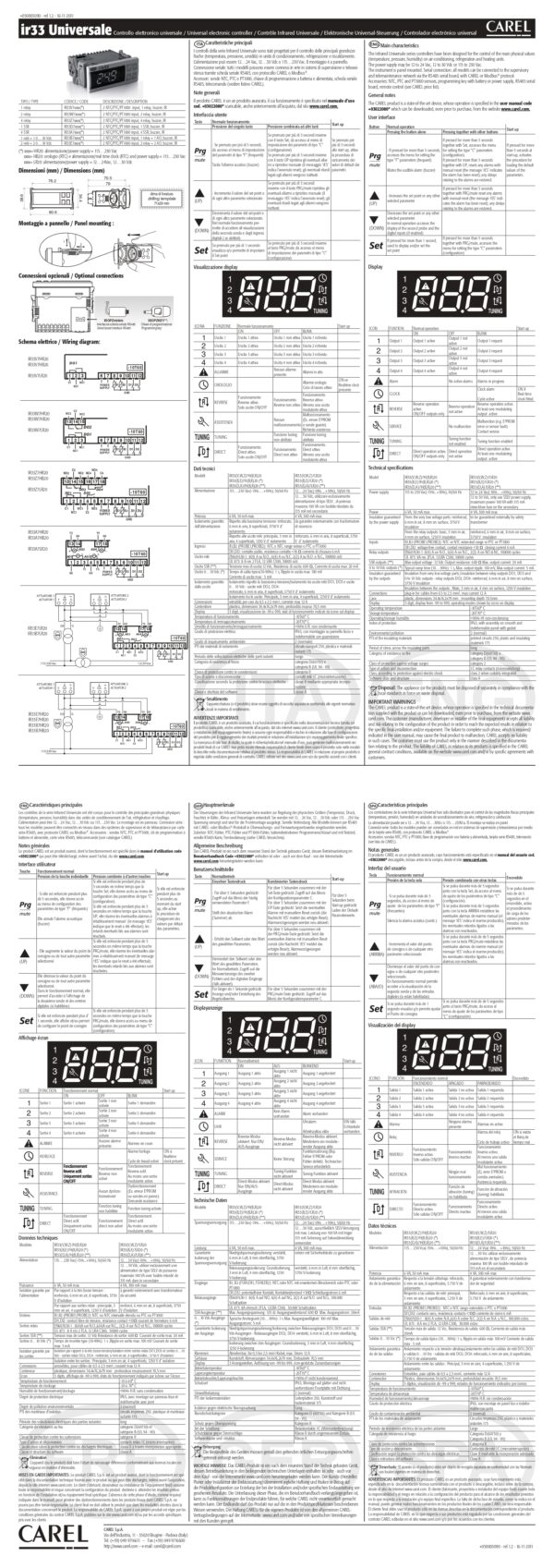IR33A7HB20 4 SSR version, 115 to 230 Vac, RTC - immagine 2