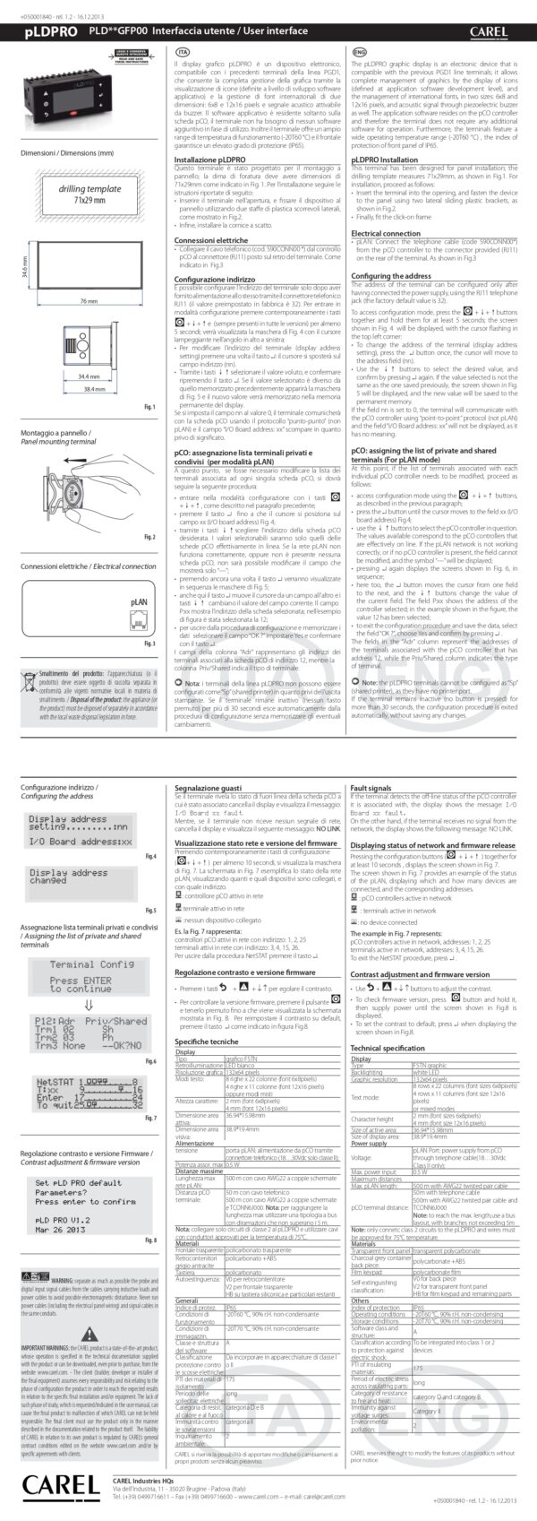 PLD00GFP00 pLDPRO, 132x64, buzzer, plan connection - immagine 2