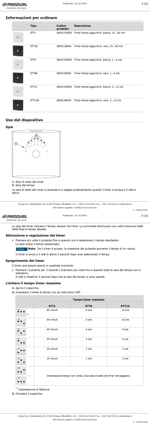 ETT6B TIMER ELETTRONICO, NERO, 1…6 ORE - immagine 3