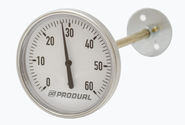 DTM 0/60 TERMOMETRO PER CONDOTTA 0...+60 øC L = 9 x 185 mm