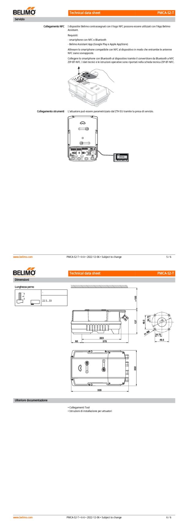PMCA-S2-T Attuatore rotativo, 160 Nm, AC 24...240 V / DC 24...125 V, On/Off, 3-punti, 35 s, 2 x SPDT, IP66/67, Terminali - immagine 4