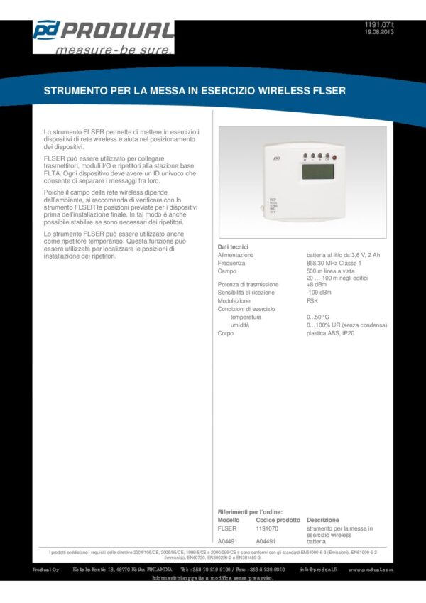 FLSER TOOL CONFIG. PER PRODOTTI WIRELESS - immagine 2