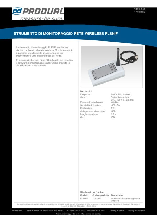 FLSNIF STRUMENTO MONITORAGGIO RETE WIRELESS - immagine 2