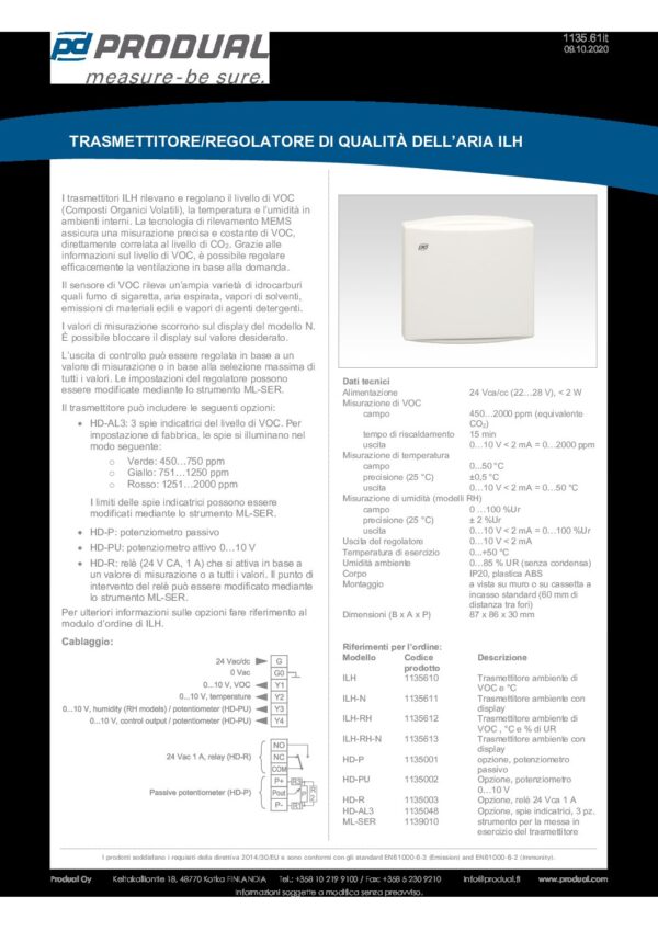 ILH-M-RH-N TRASM. QUALITA' ARIA, AMB. +RH+DISPLAY - immagine 2