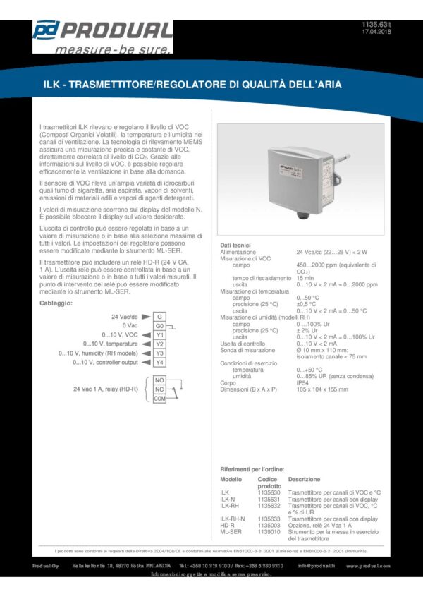 ILK-M TRASM. QUALITA' ARIA, CONDOTTA, MB - immagine 2