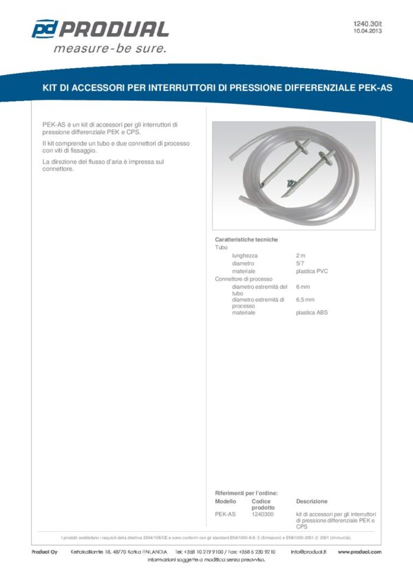 KIT ACCESSORI PER PEK/CPS - immagine 2