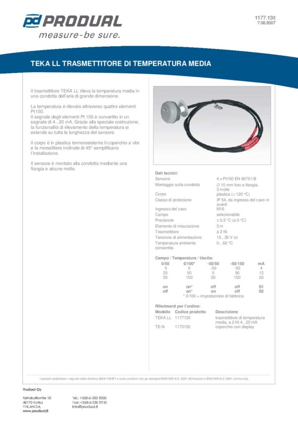 TEKA LL TRASM. TEMP. MEDIA 3M - immagine 2