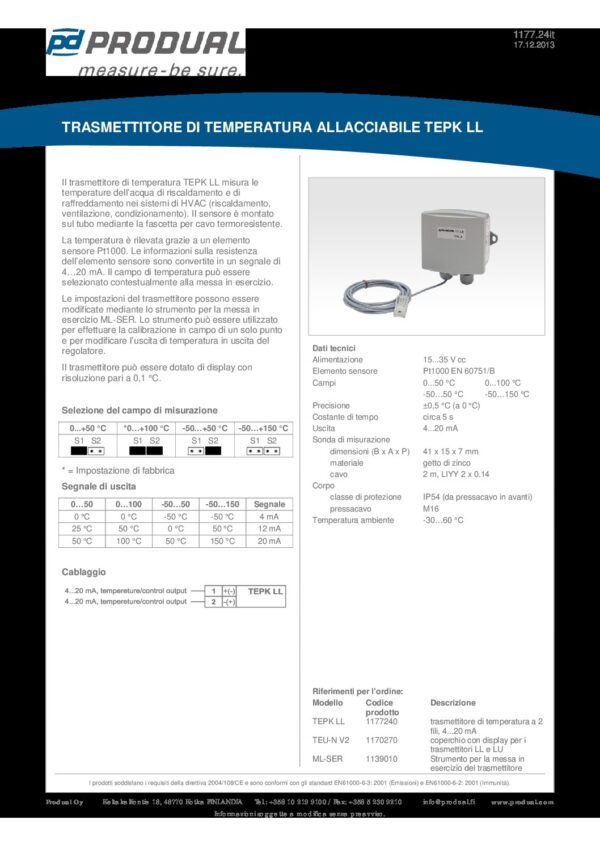 TEPK LL TRASMETTITORE STRAP-ON - immagine 2