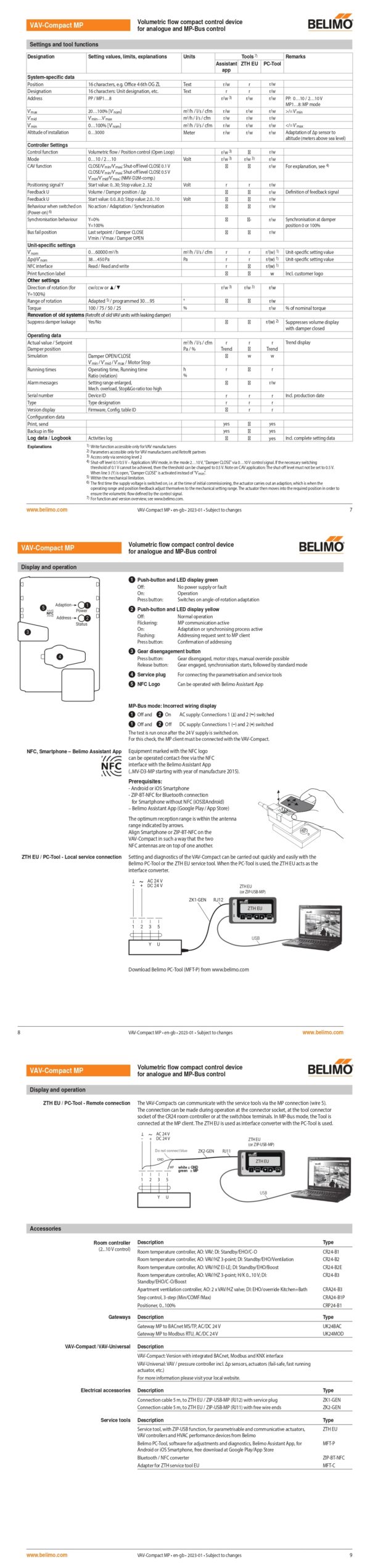 NMV-D3-RE Regolatore di portata VAV-Compact, 10 Nm, AC/DC 24 V, 2...10 V, IP54 - immagine 4